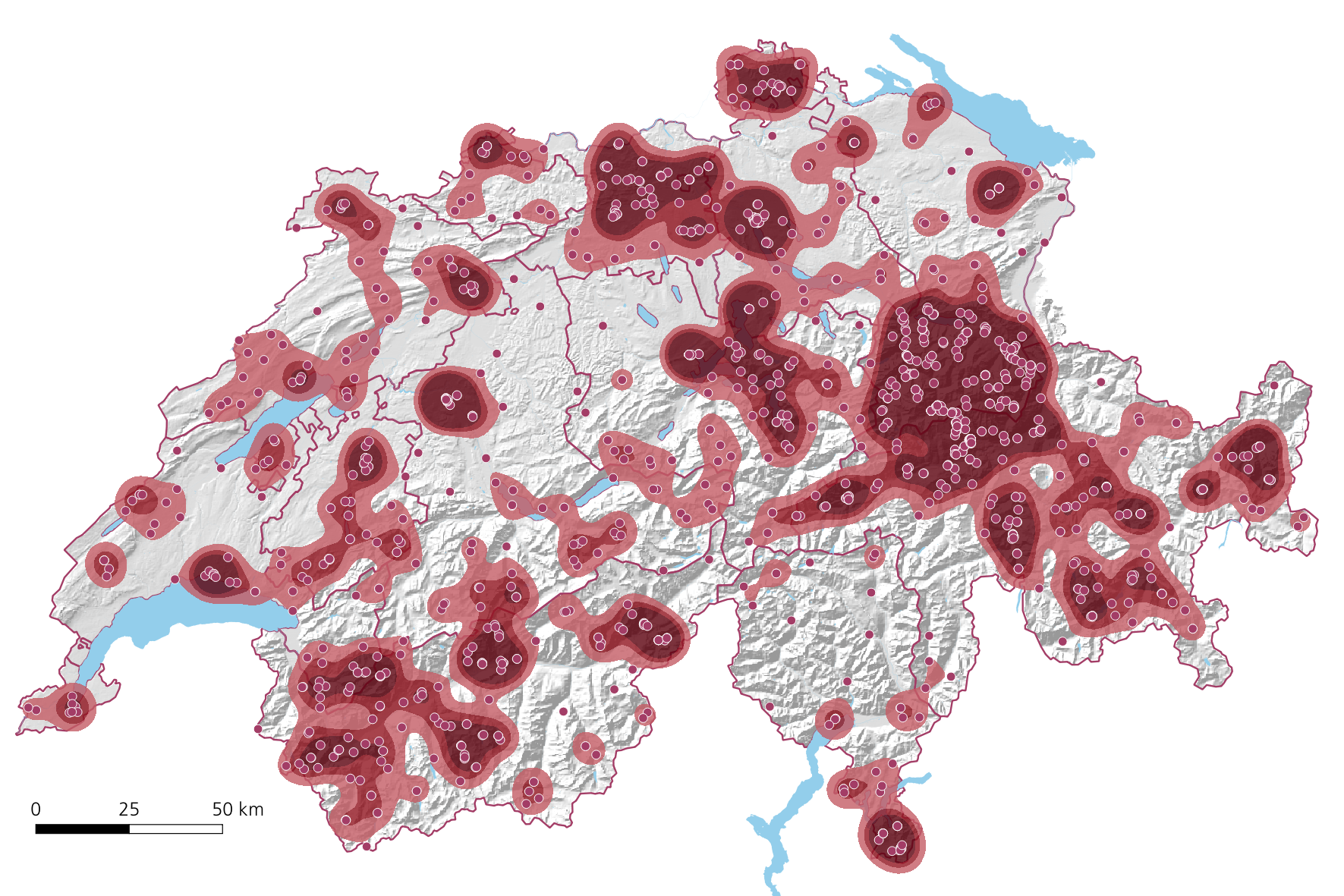 Étude sur les hotspots géotouristiques en Suisse