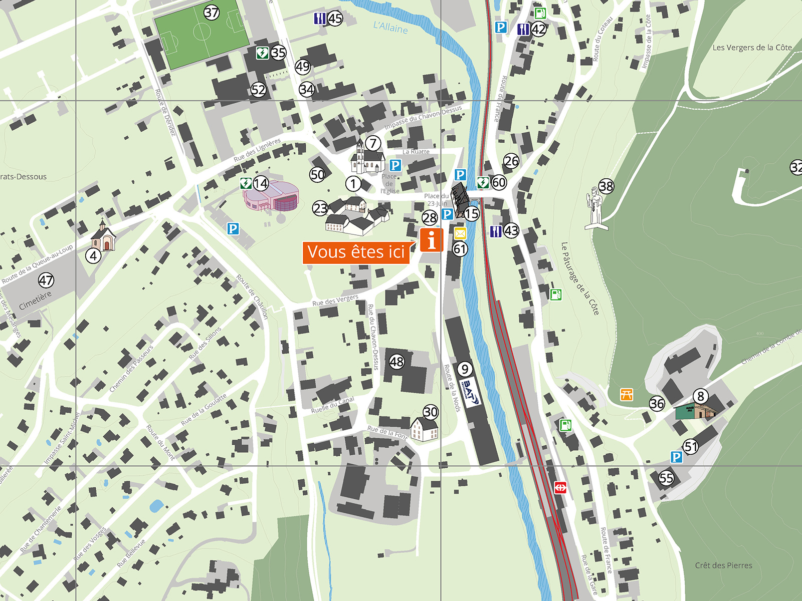 Plan de village pour Boncourt